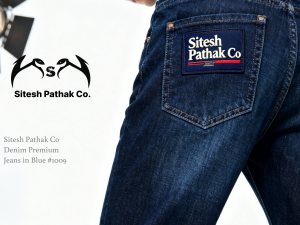 Sitesh Pathak Co Denim Premium Jeans, Blue #1010
