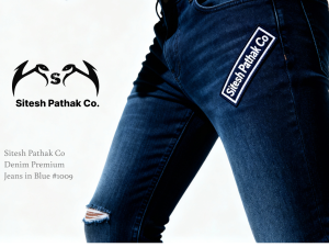 Sitesh Pathak Co Denim Premium Jeans, Blue #1011